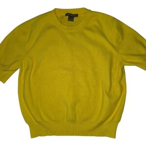 *Add On * French Connection Bumble Bee Yellow Short sleeve Crew Sweater *$7*